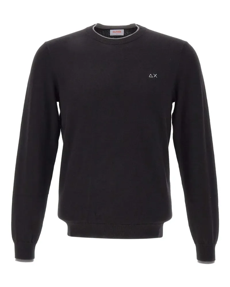 Sun68 Pullover mit rundem Ausschnitt - Schwarz Schwarz