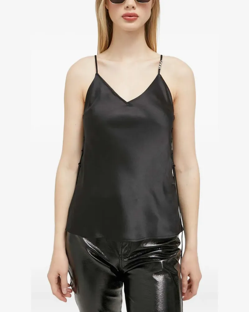 HUGO BOSS Top mit Schnürung - Schwarz Schwarz