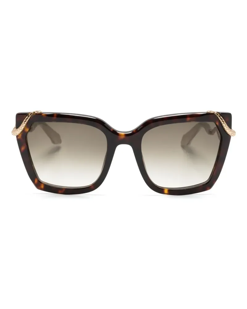 Roberto Cavalli Sonnenbrille mit Oversized-Gestell - Braun Braun