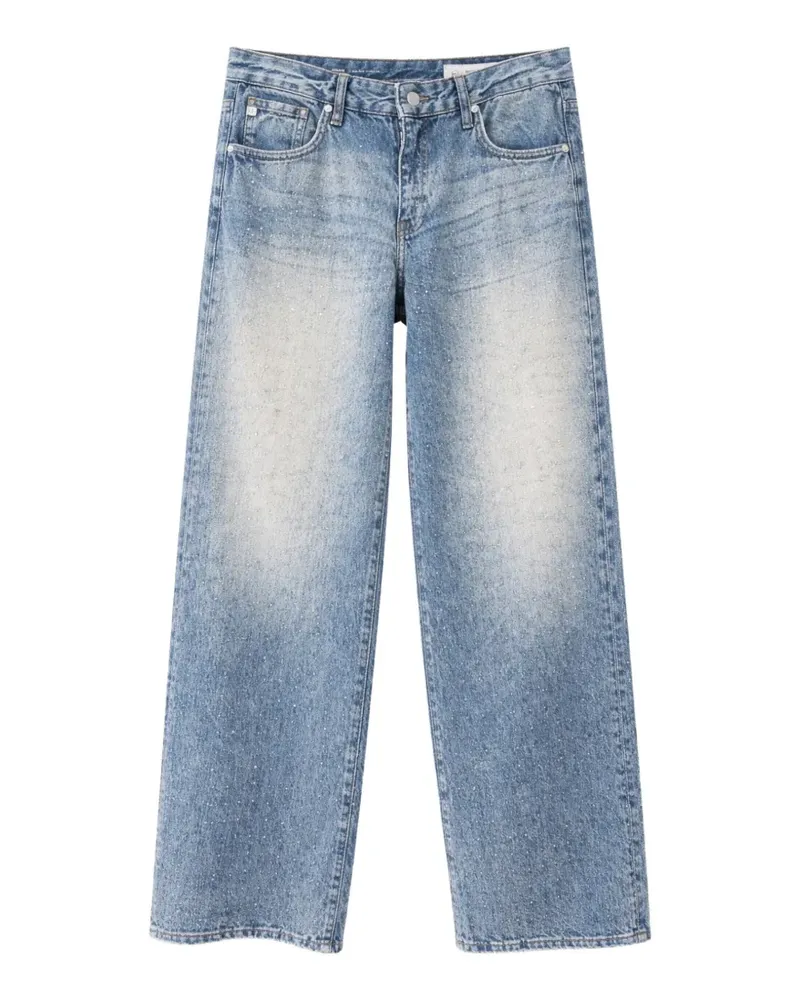 Adriano Goldschmied Verzierte Adria Wide-Leg-Jeans - Blau Blau