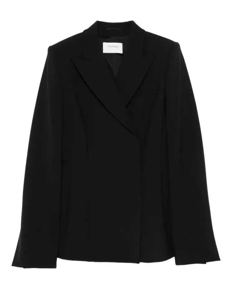 SPORTMAX Blazer mit steigendem Revers - Schwarz Schwarz