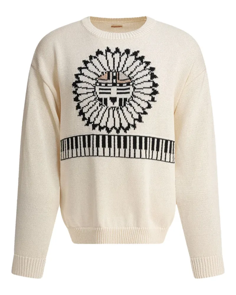 KAPITAL Klassischer Intarsien-Pullover - Nude Nude