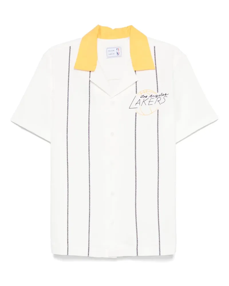 Maison Labiche x NBA Los Angeles Lakers Hemd - Weiß Weiß