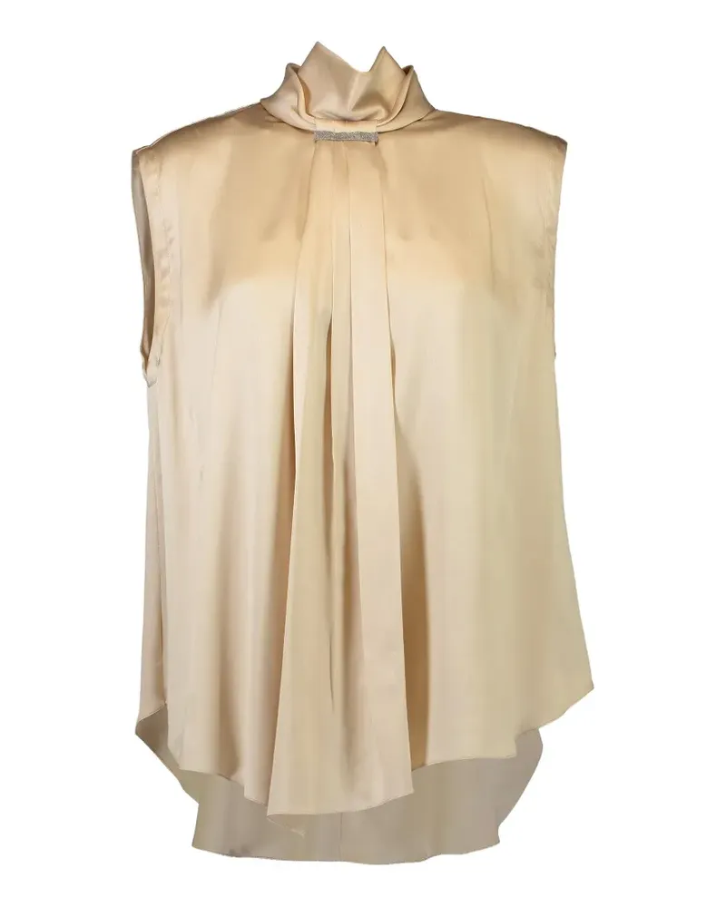 Brunello Cucinelli Verziertes Top - Braun Braun