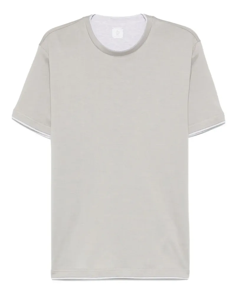 Eleventy T-Shirt im Layering-Look - Nude Nude