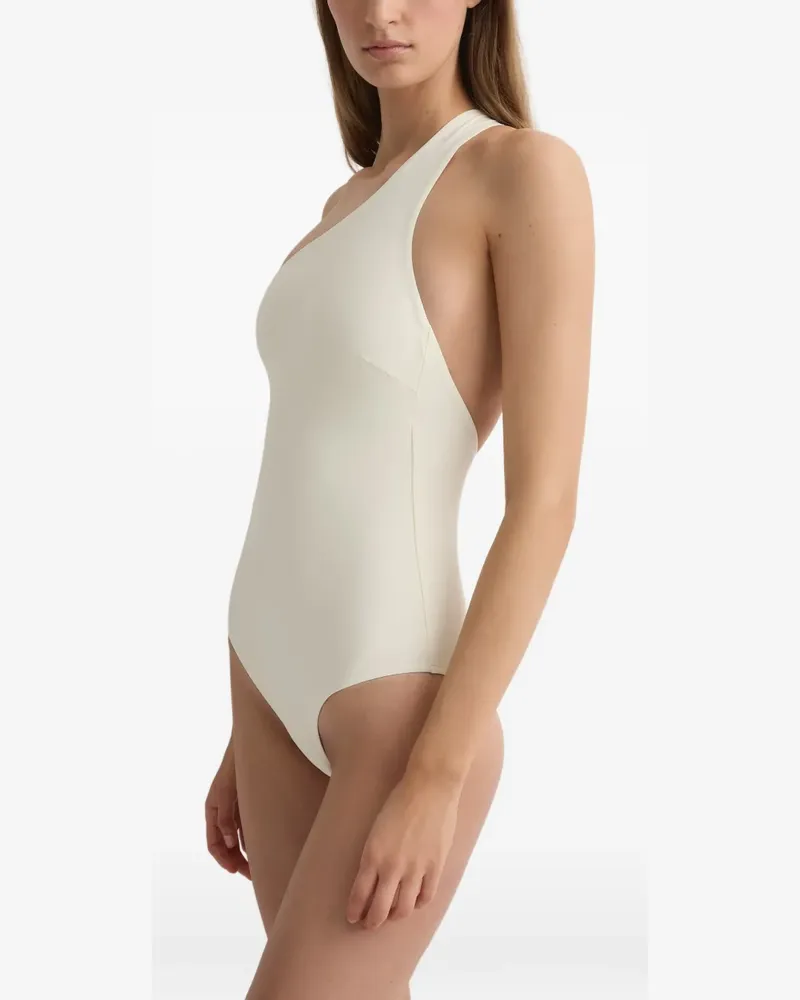 BONDI BORN Asymmetrischer Colette Badeanzug - Nude Nude