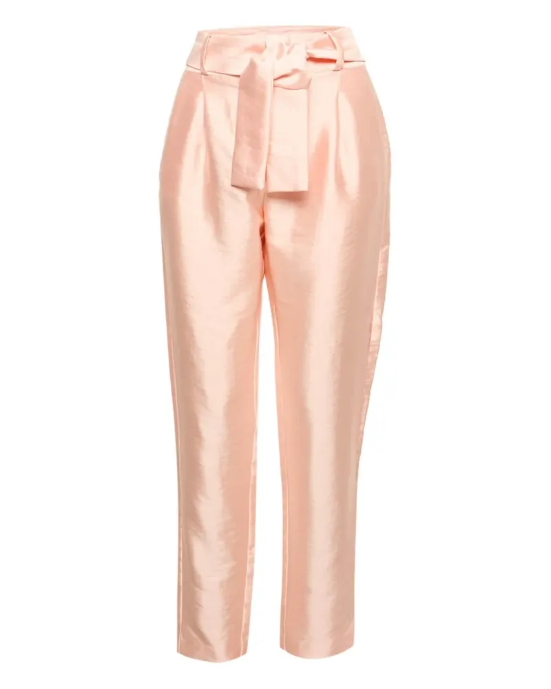 Maje Straight-Leg-Hose mit Gürtel - Rosa Rosa