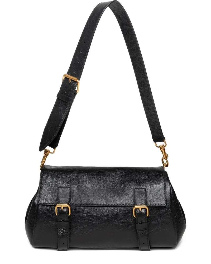 Dries van Noten Schultertasche mit Schnallenverschluss - Schwarz Schwarz