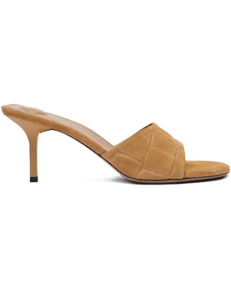 Jacquemus Cubisto Mules 70mm - Braun Braun
