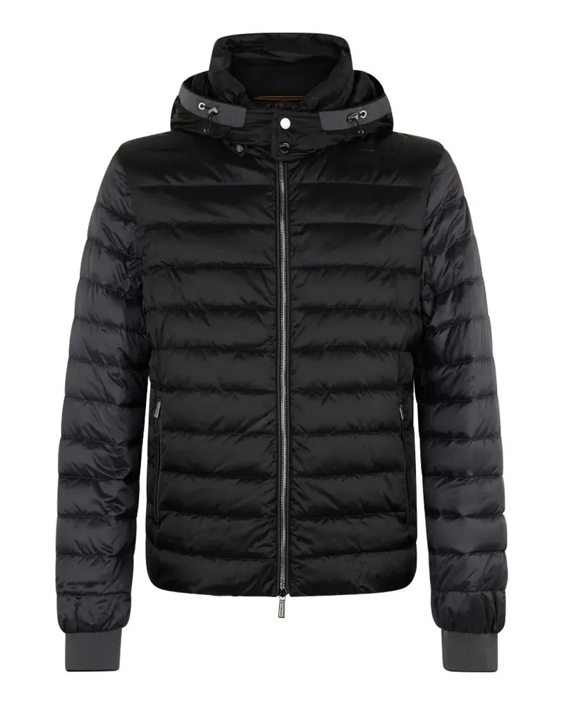 MOORER hooded padded jacket - Schwarz Schwarz