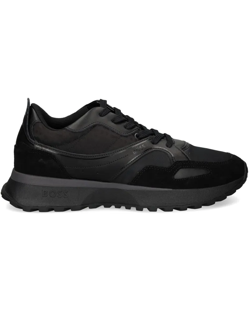 HUGO BOSS Sneakers mit Logo-Patch - Schwarz Schwarz