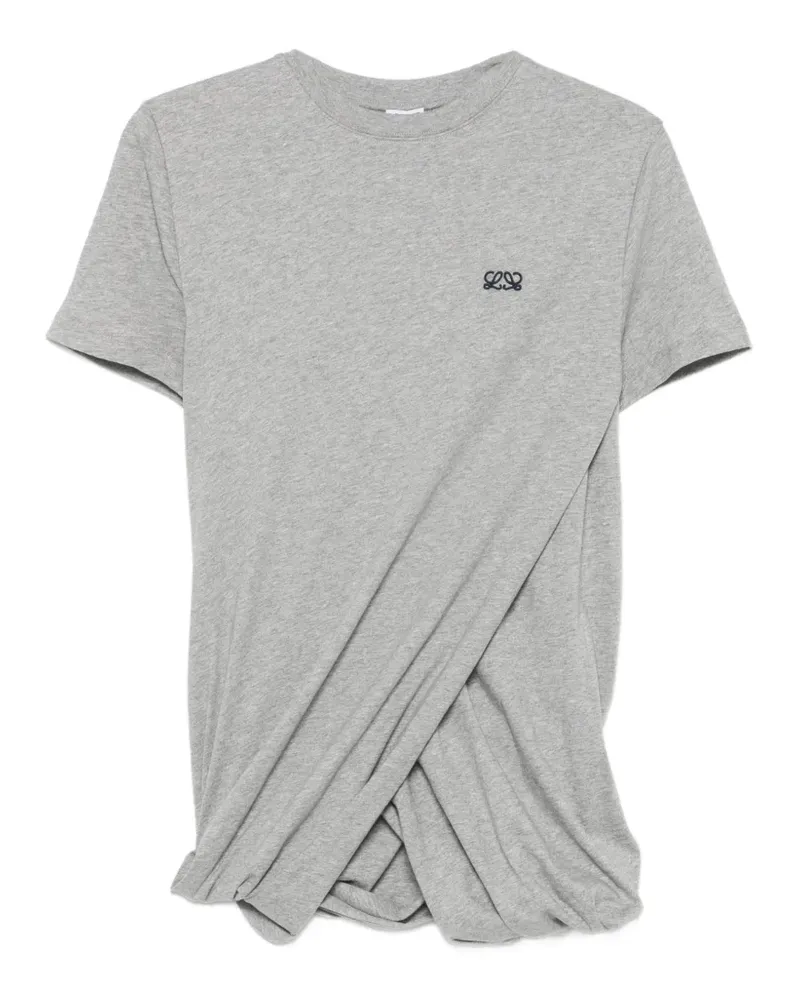 Loewe Sweatshirt mit aufgesticktem Anagram - Grau Grau