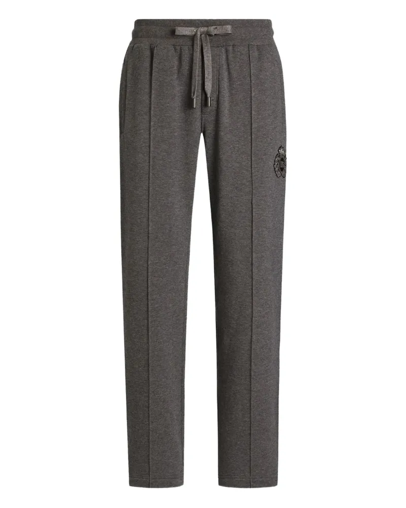 Dolce & Gabbana Jogginghose mit Logo-Stickerei - Grau Grau