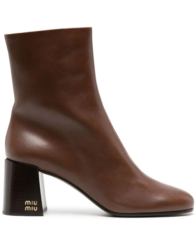 Miu Miu Stiefeletten 65mm Braun