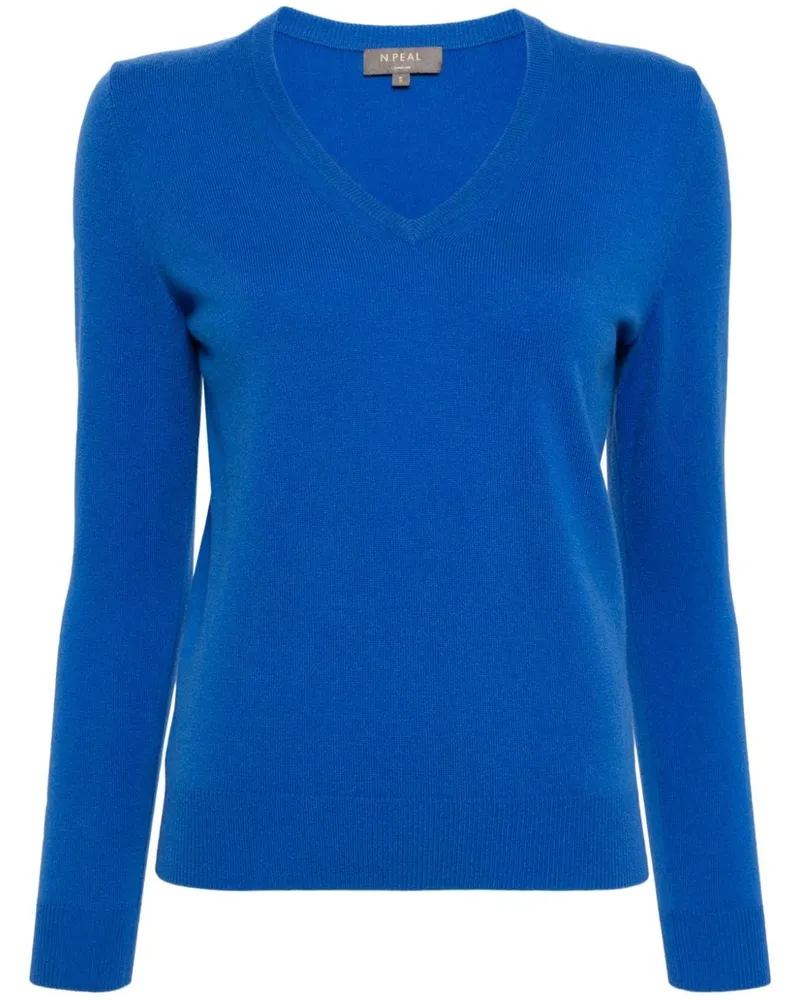 N.Peal Phoebe Kaschmirpullover - Blau Blau