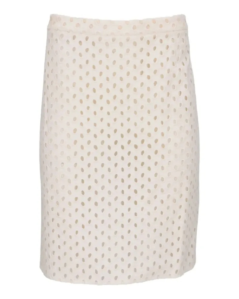 Tom Ford eyelet-embroidered mini skirt - Nude Nude