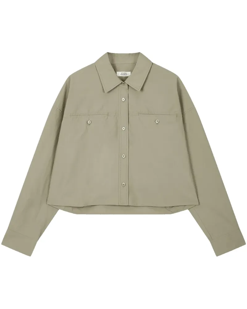 STUDIO TOMBOY Cropped-Hemd - Nude Nude