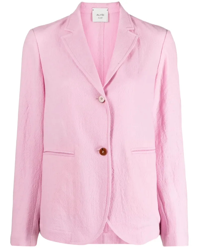 ALYSI Blazer mit fallendem Revers - Rosa Rosa