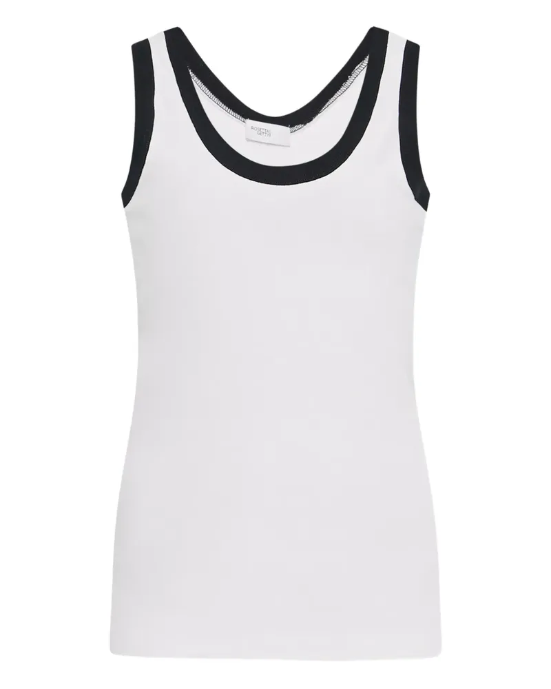 Rosetta Getty Trägershirt mit U-Ausschnitt - Weiß Weiß