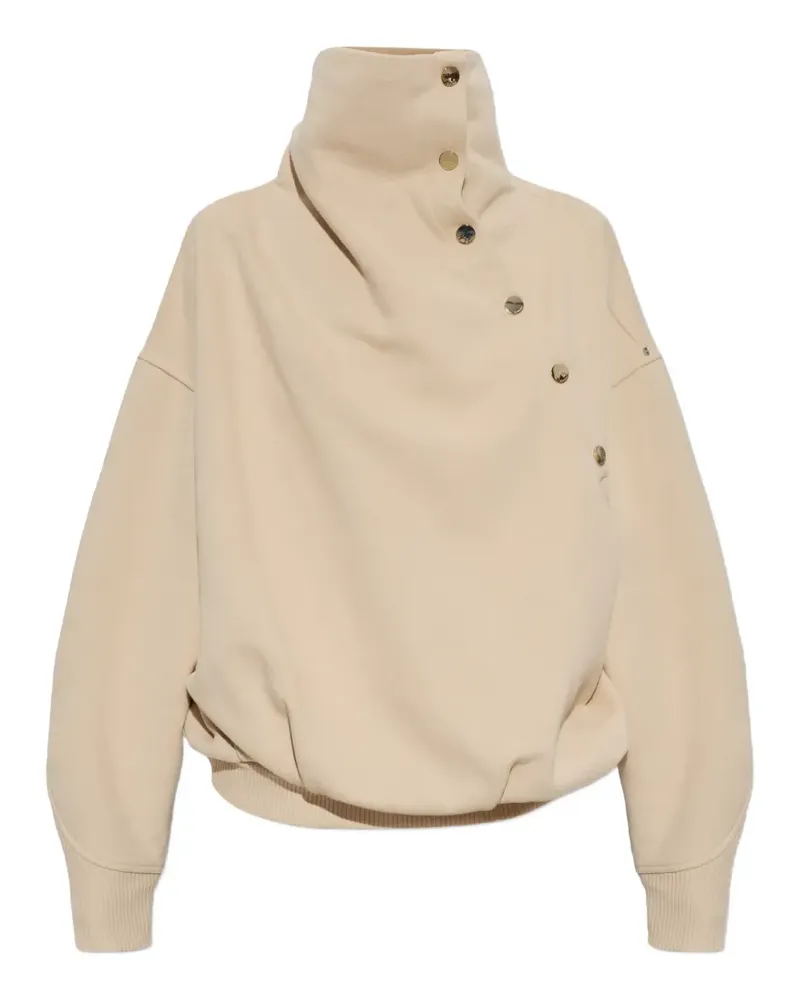 SPORTMAX Aerosi button-fastening sweatshirt - Nude Nude