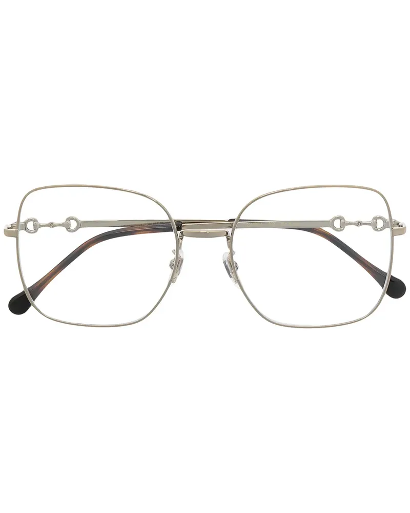 Gucci Eckige Brille - Gold Gold