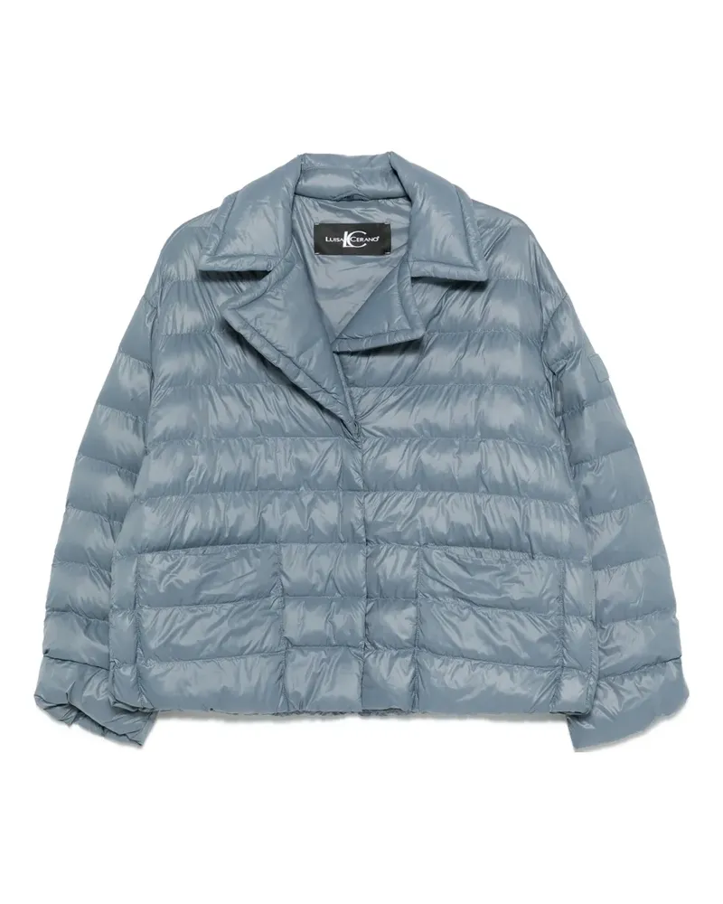 Luisa Cerano Gesteppte Jacke mit Knopfleiste - Blau Blau