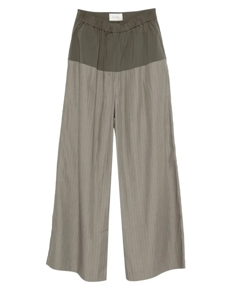 St. Agni Hose mit Nadelstreifen - Grün Grün