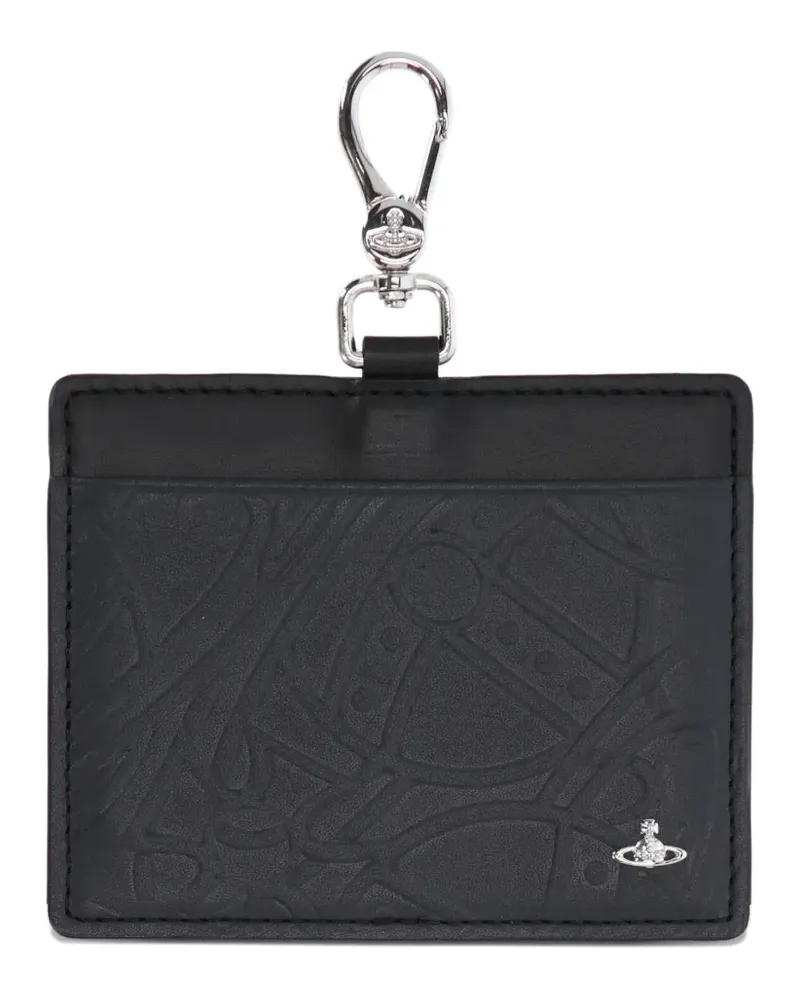 Vivienne Westwood embossed-desing logo-Orb Wallet - Schwarz Schwarz