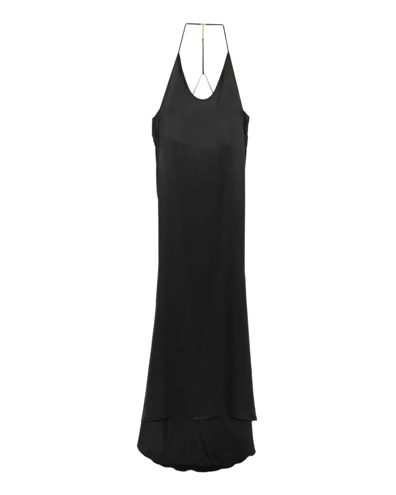 Tom Ford Neckholder-Abendkleid aus Seide mit Peach-Feel-Effekt - Schwarz Schwarz