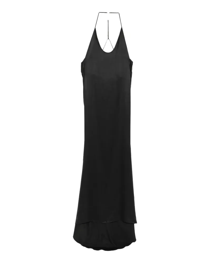 Tom Ford Neckholder-Abendkleid aus Seide mit Peach-Feel-Effekt - Schwarz Schwarz