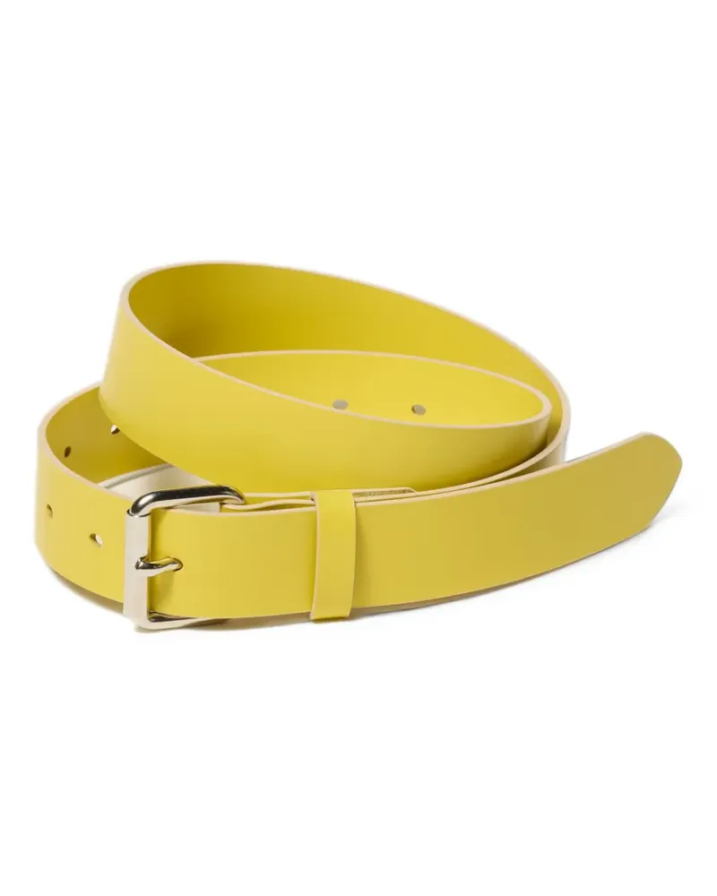 AURALEE buckle-fastening leather belt - Gelb Gelb