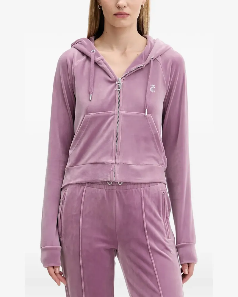 Juicy Couture zip-fastening hoodie - Violett Violett