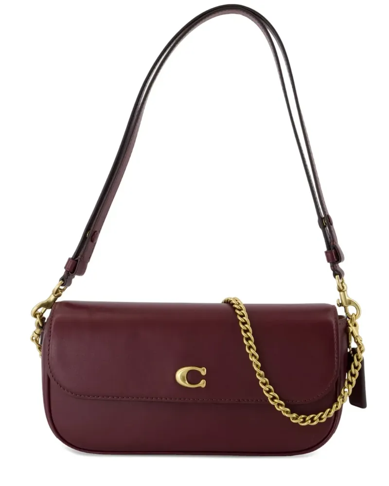 Coach Brook Flap Schultertasche mit Kette - Rot Rot