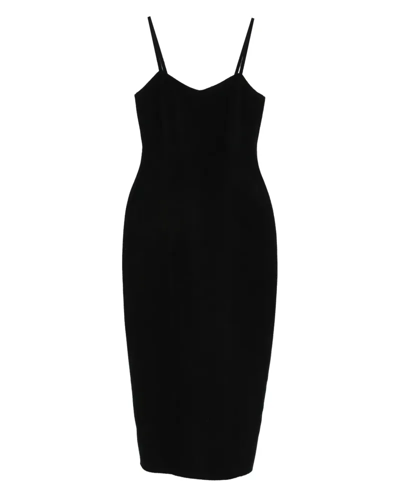 Róhe Kleid im Layering-Look - Schwarz Schwarz