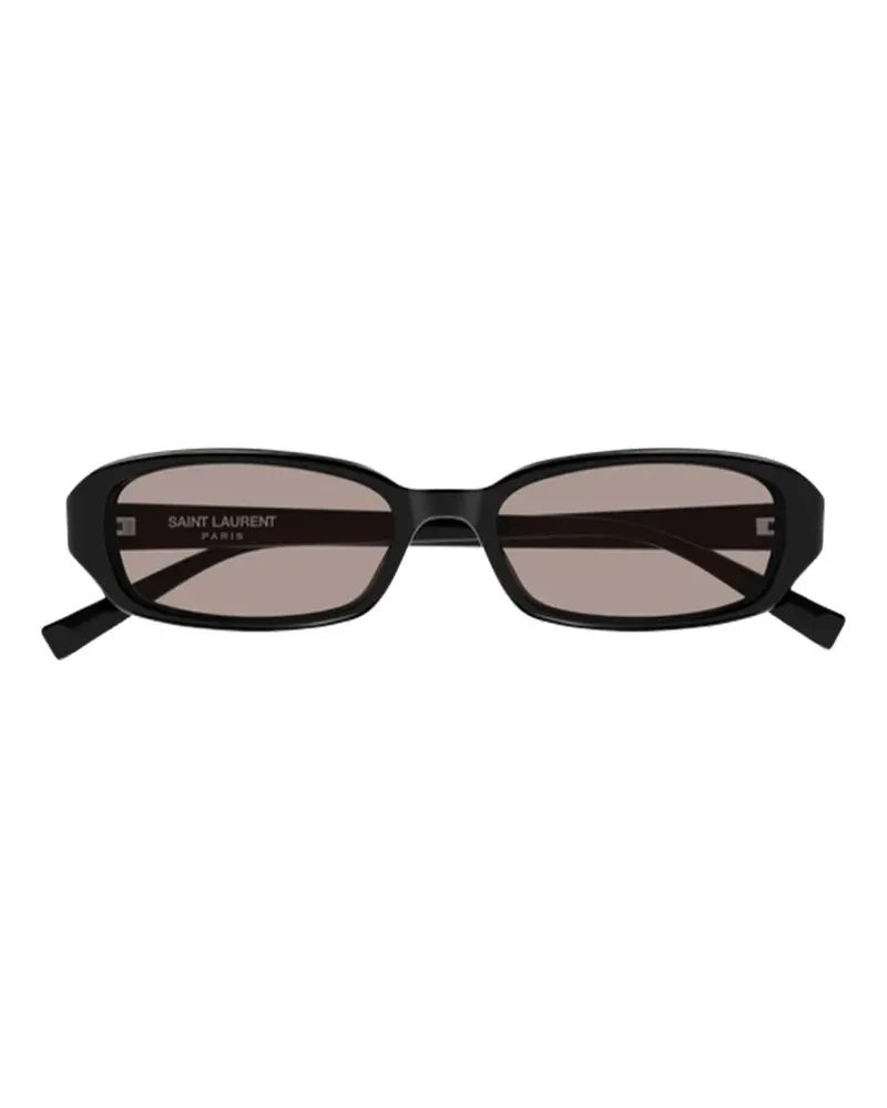 Saint Laurent rectangle-frame sunglasses - Schwarz Schwarz