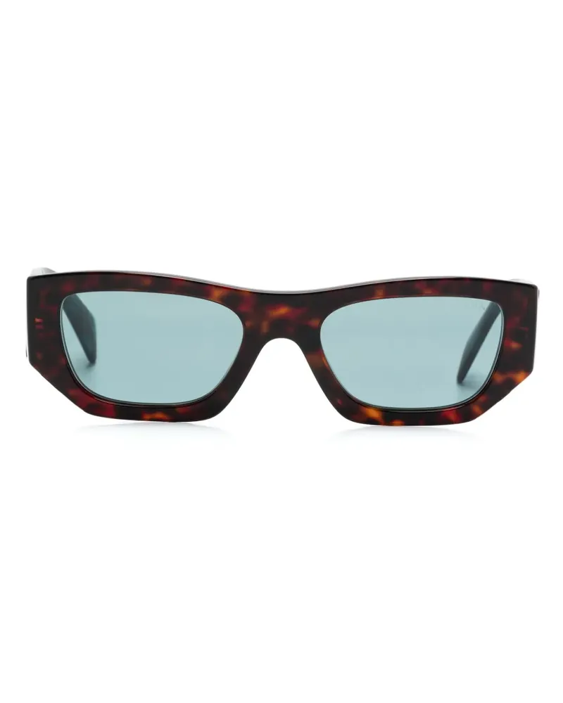 Prada Sonnenbrille mit eckigem Gestell - Braun Braun