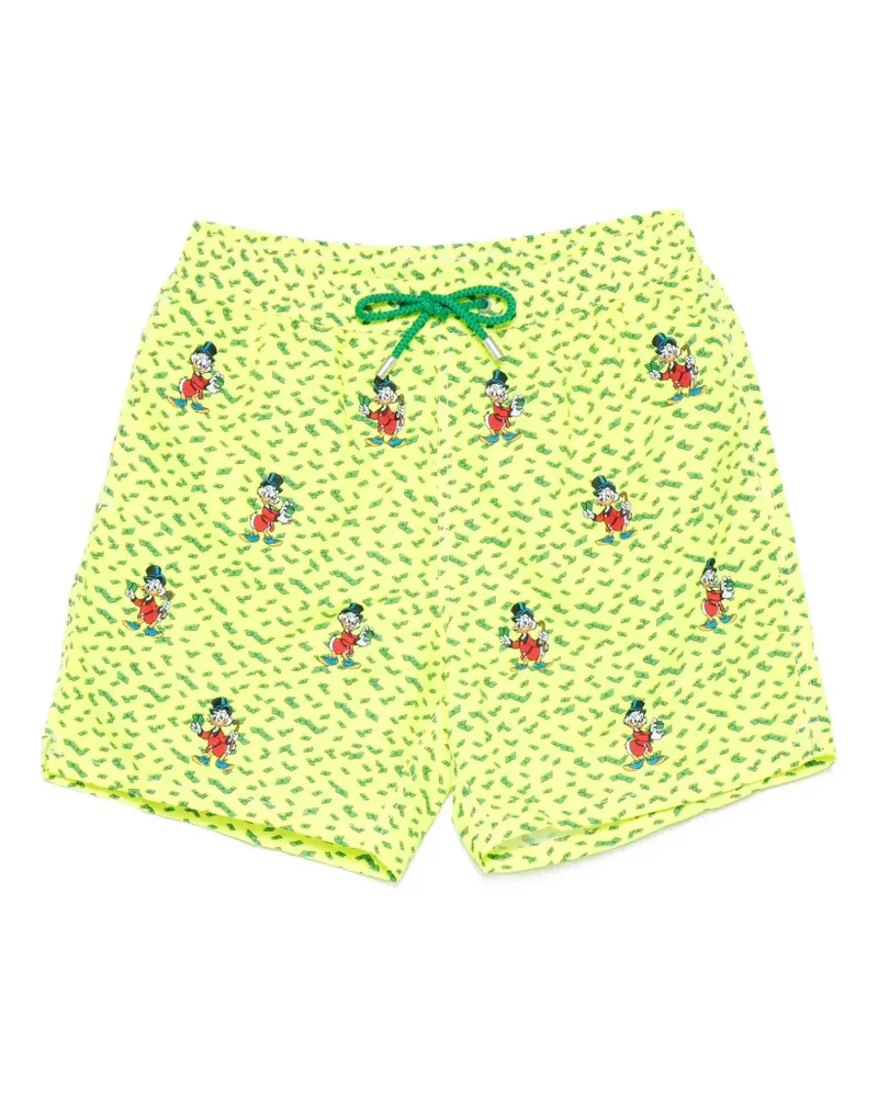 MC2 Saint Barth x Disney Gustavia embroidered swim shorts - Gelb Gelb