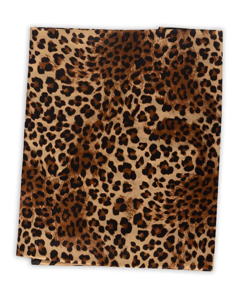 MC2 Saint Barth leopard-print scarf - Braun Braun