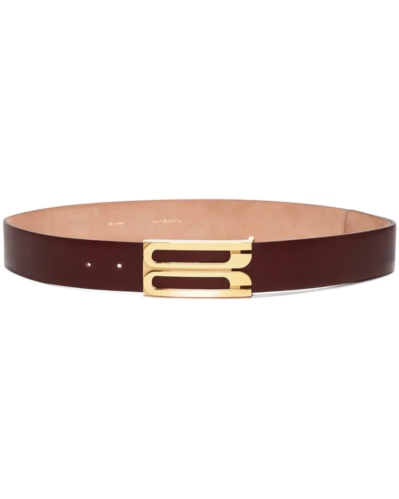Victoria Beckham Frame Ledergürtel - Rot Rot