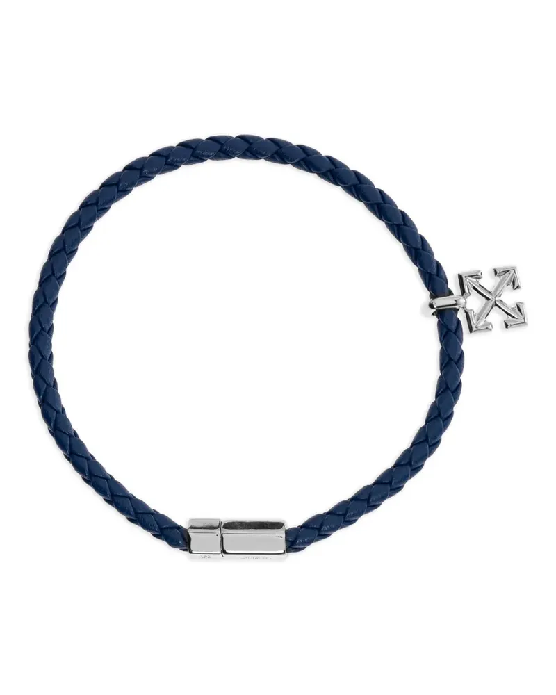 OFF-WHITE Arrows-charm leather bracelet - Blau Blau