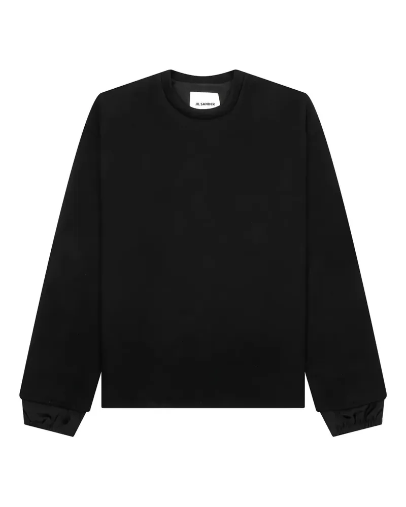 Jil Sander Sweatshirt mit gefütterten Bündchen - Schwarz Schwarz