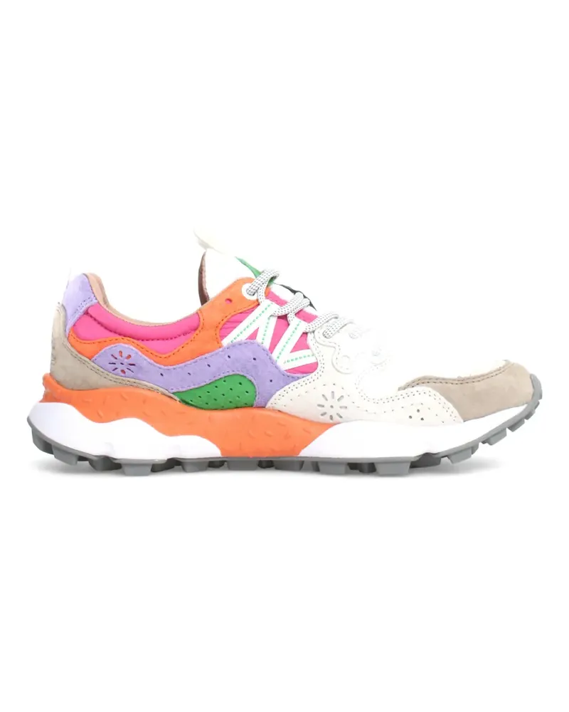 Flower MOUNTAIN nubuck leather sneakers - Nude Nude