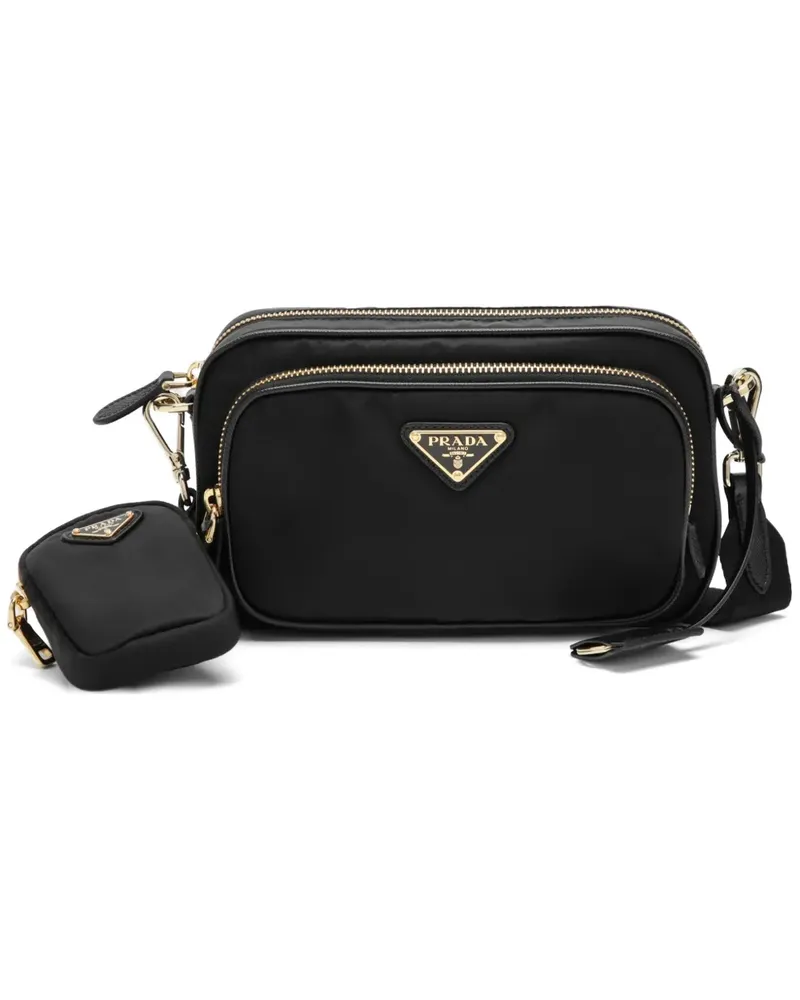 Prada Schultertasche aus Re-Nylon - Schwarz Schwarz