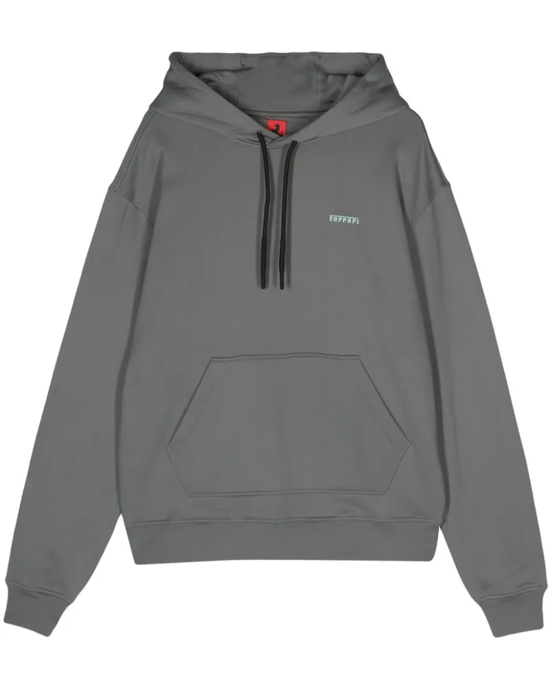Ferrari Hoodie mit tiefen Schultern - Grau Grau