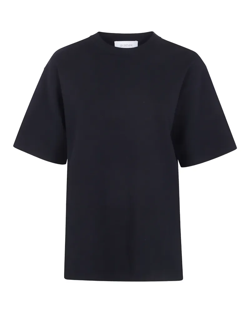SPORTMAX Spaghetto Oversized-T-Shirt aus Viskose - Schwarz Schwarz