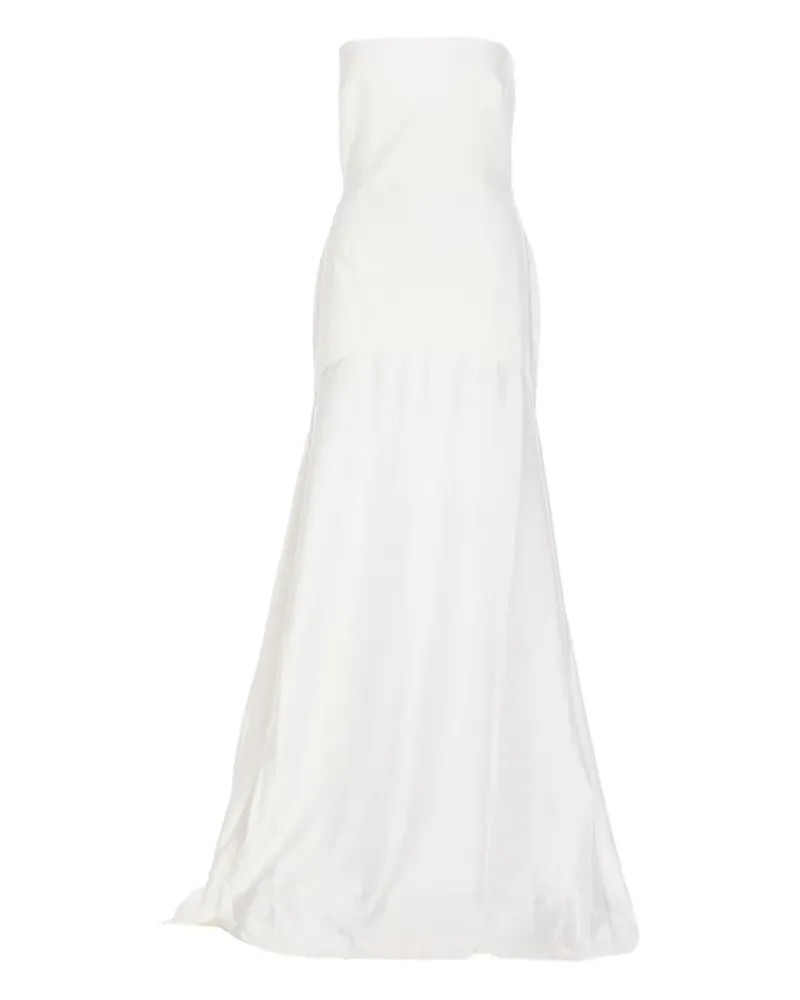 Solace London Schulterfreies Alessandra Meerjungfrauen-Maxikleid - Nude Nude
