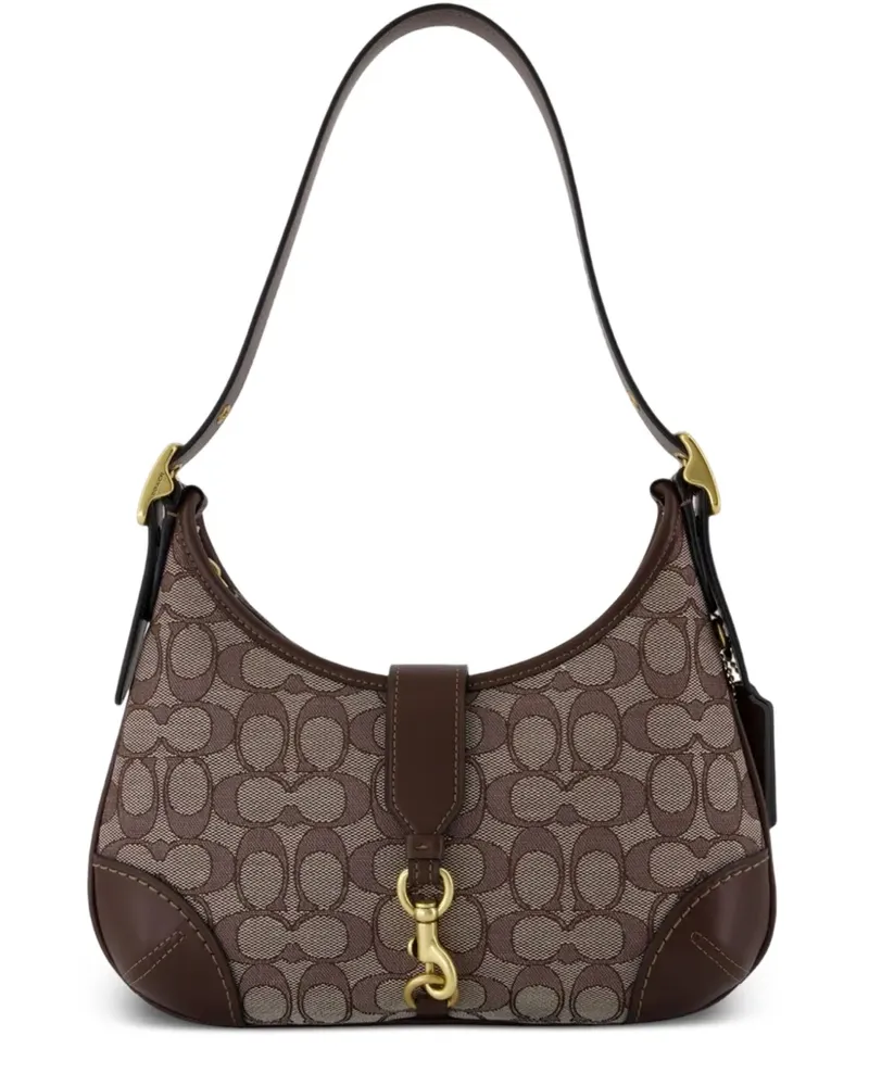 Coach Hamptons Schultertasche - Braun Braun