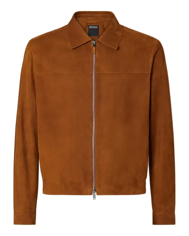 Ermenegildo Zegna Hemdjacke mit spitzem Kragen - Braun Braun