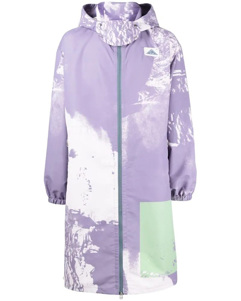 OAMC Biv Parka mit abstraktem Print - Violett Violett