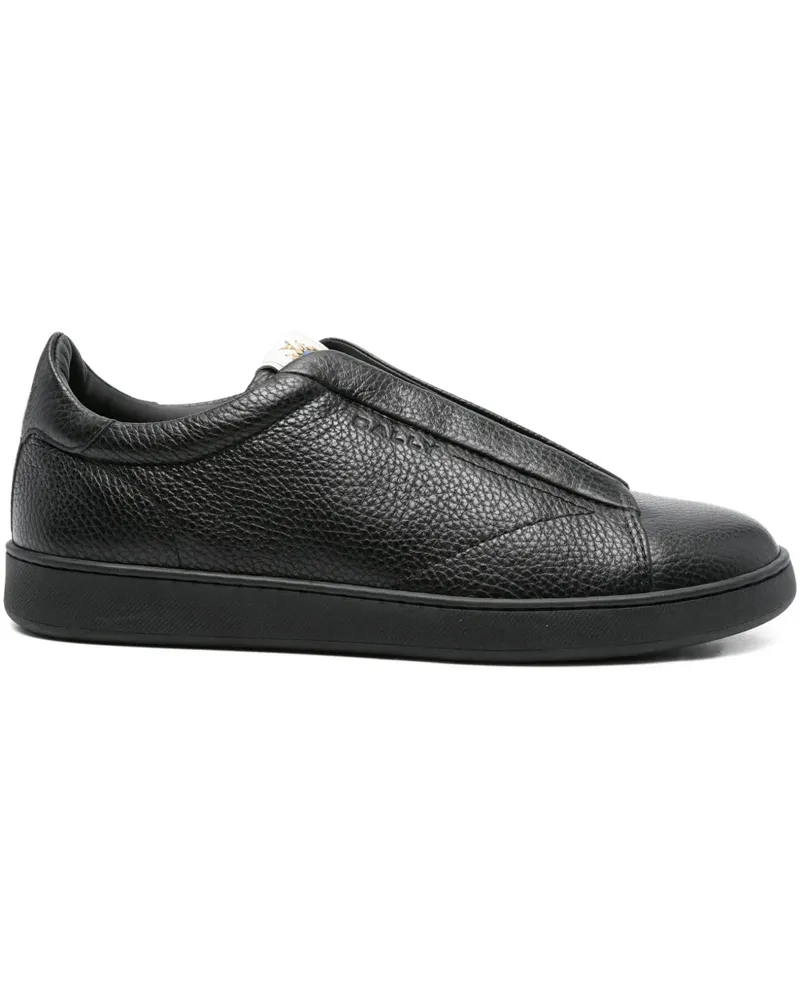 Bally Slip-On-Sneakers aus Leder - Schwarz Schwarz